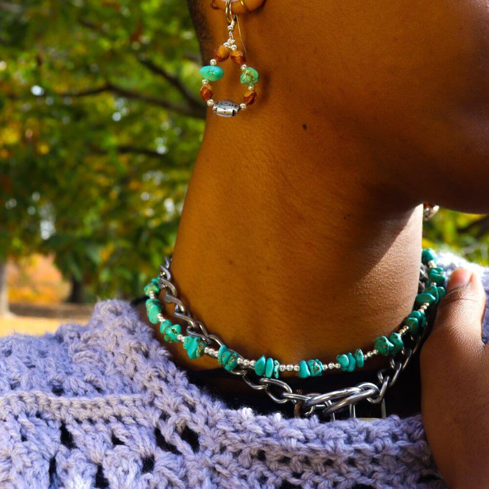 Earthy Turquoise Be Still Earrings