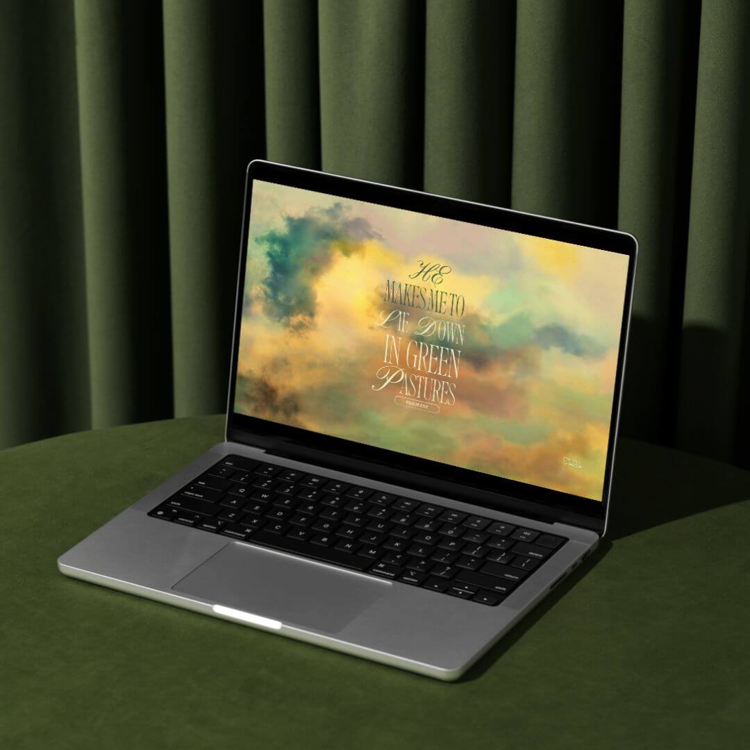 Green Pastures - Biblical Desktop Wallpaper