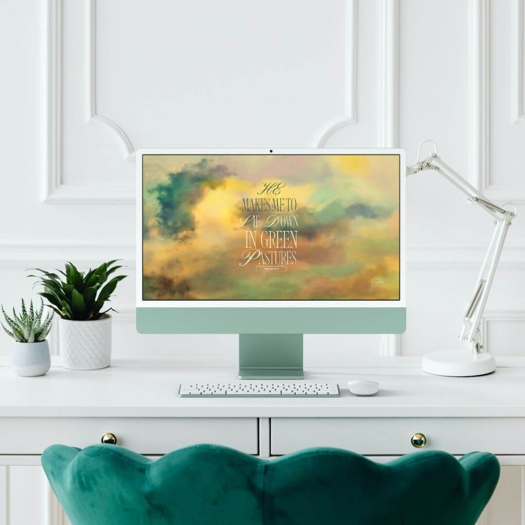 Green Pastures - Biblical Desktop Wallpaper