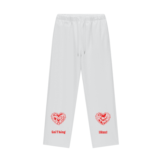 Jesus Lover Red Fleece Lined Straight Leg Pants