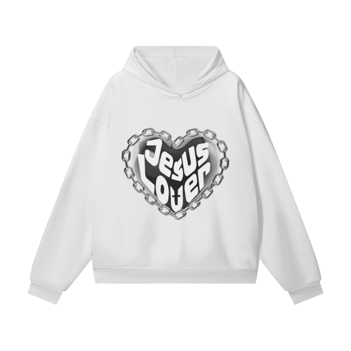 Jesus Lover (Light) Hidden Pocket Fleece Hoodie