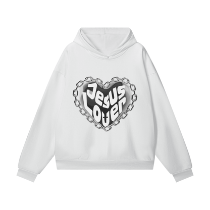 Jesus Lover (Light) Hidden Pocket Fleece Hoodie