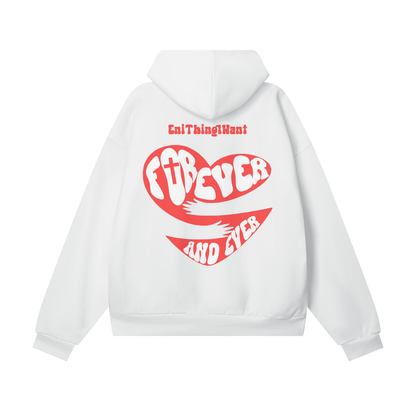 God Is My Valentine (Red) Hidden Pocket Fleece Hoodie