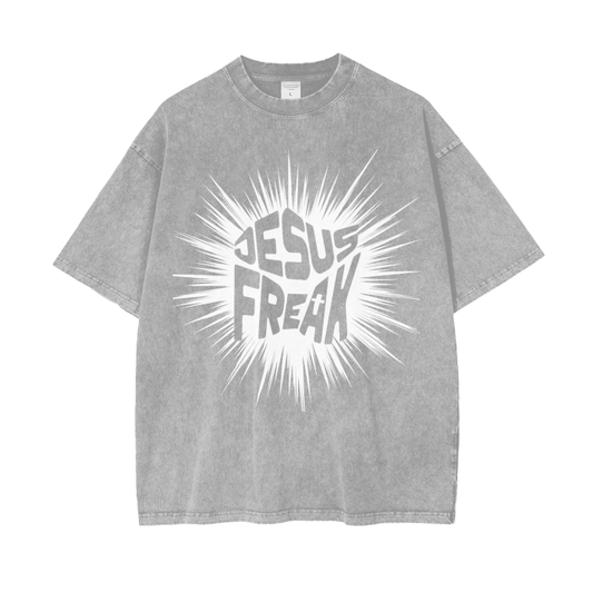 Jesus Freak (11 Colors) Acid Wash Oversize T-Shirt