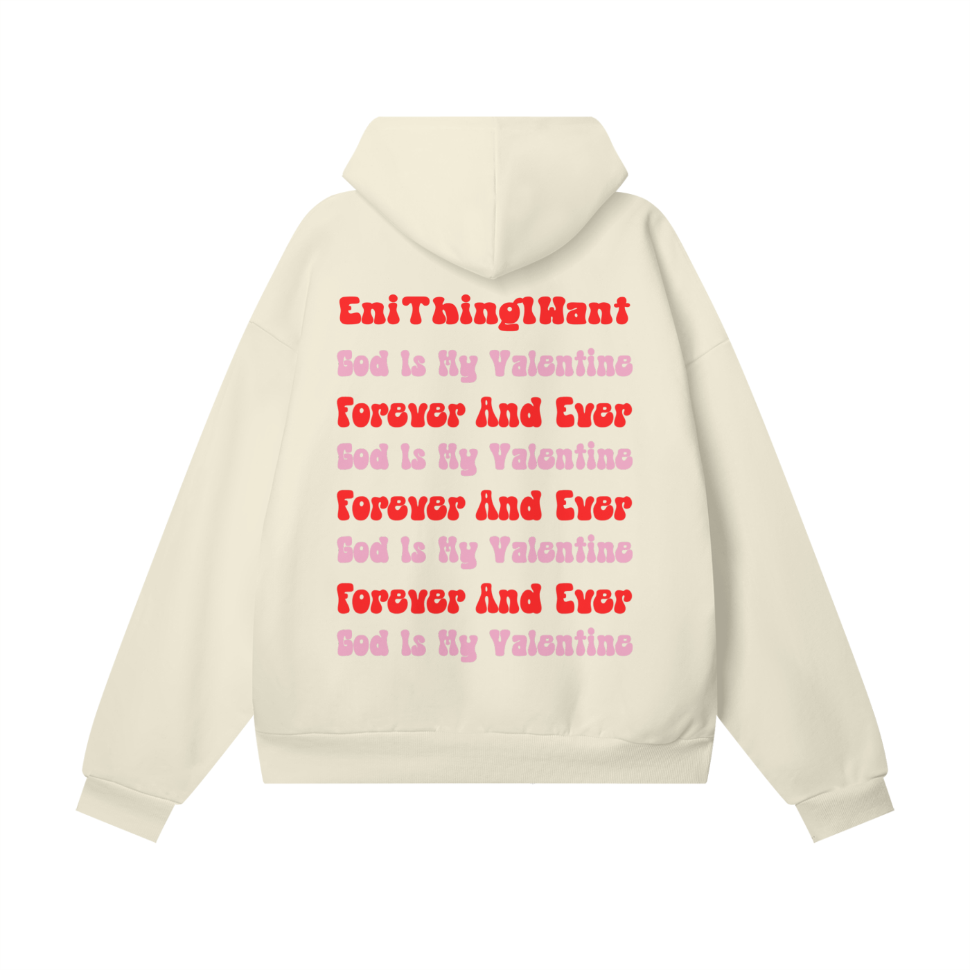 God Is My Valentine (3 Colors) Hidden Pocket Fleece Hoodie