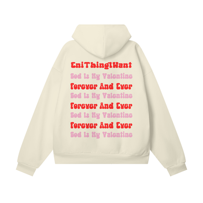 God Is My Valentine (3 Colors) Hidden Pocket Fleece Hoodie