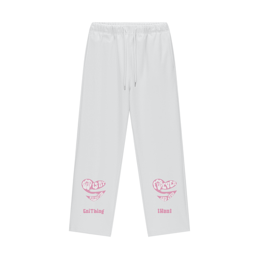 God Is My Valentine (Pink) Fleece Lined Straight Leg Pants