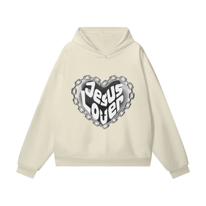 Jesus Lover (Light) Hidden Pocket Fleece Hoodie