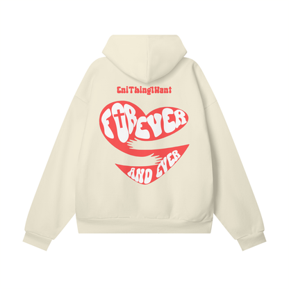 God Is My Valentine (Red) Hidden Pocket Fleece Hoodie