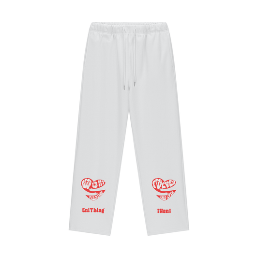 God Is My Valentine (Red) Fleece Lined Straight Leg Pants