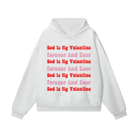 God Is My Valentine (3 Colors) Hidden Pocket Fleece Hoodie