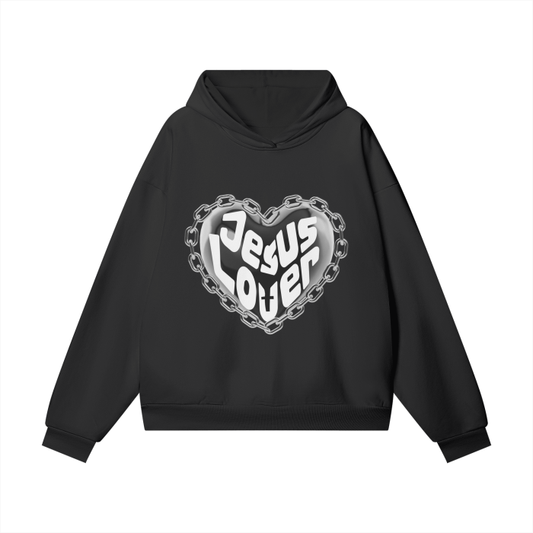 Jesus Lover (Dark) Hidden Pocket Fleece Hoodie