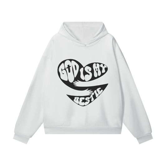 God Bestie (Light) Hidden Pocket Fleece Hoodie