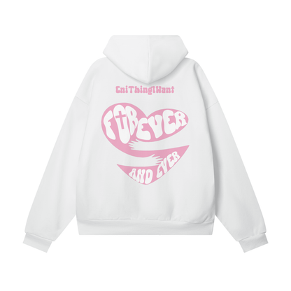 God Is My Valentine (Pink) Hidden Pocket Fleece Hoodie