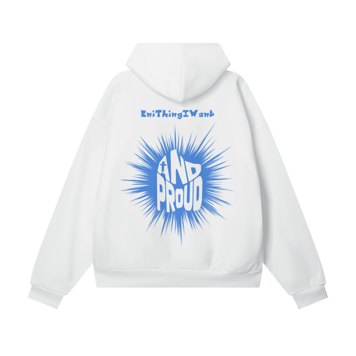 Jesus Freak Blue (Light) Hidden Pocket Fleece Hoodie