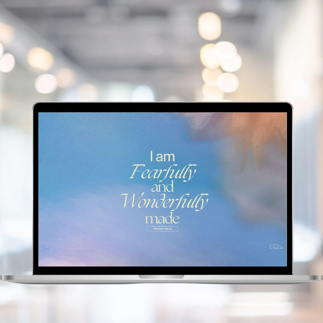 Fearfully & Wonderfully Made - Biblical Desktop Wallpaper